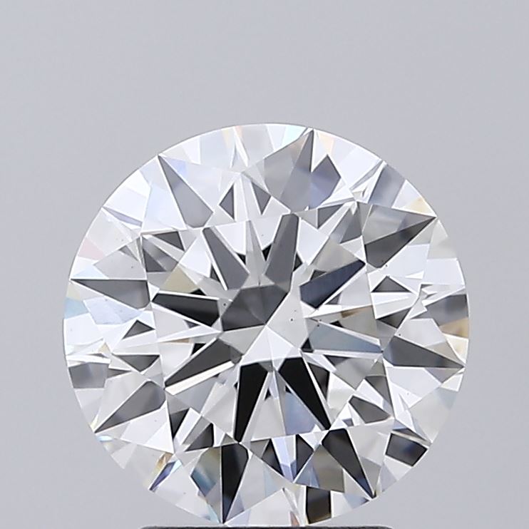 2.56 Carat Round Shaped, Ideal Cut, D Color, VS1 Clarity, IGI Certified Lab Grown Diamond