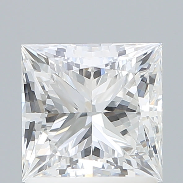 1.58 Carat Princess Shaped, Ideal Cut, D Color, VVS2 Clarity, IGI Certified Lab Grown Diamond