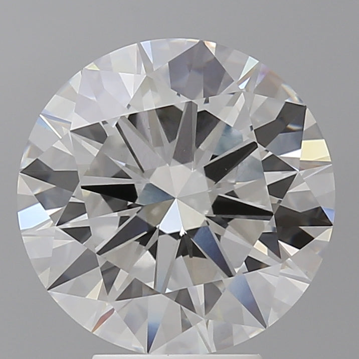 5.10 Carat Round Shaped, Excellent Cut, F Color, VVS2 Clarity, IGI Certified Lab Grown Diamond