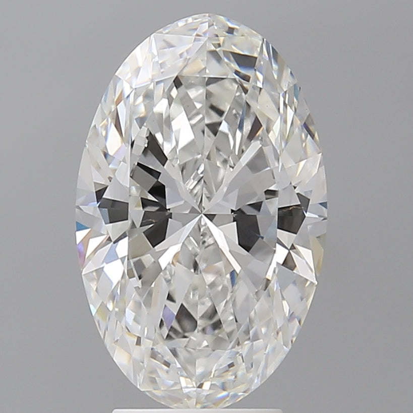 4.07 Carat Oval Shaped, Ideal Cut, E Color, VVS2 Clarity, IGI Certified Lab Grown Diamond