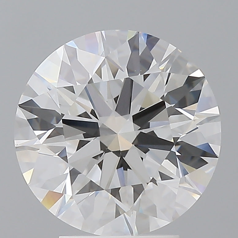 4.09 Carat Round Shaped, Ideal Cut, E Color, VVS2 Clarity, IGI Certified Lab Grown Diamond