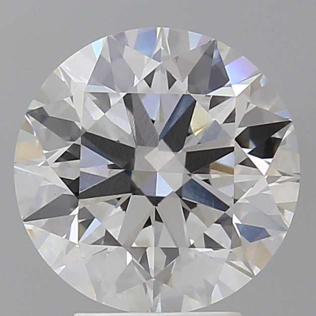 4.04 Carat Round Shaped, Ideal Cut, F Color, VVS2 Clarity, IGI Certified Lab Grown Diamond