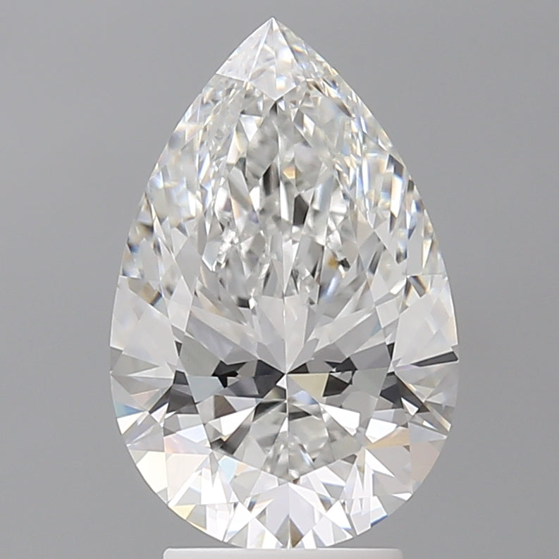 3.58 Carat Pear Shaped, Ideal Cut, E Color, VVS2 Clarity, IGI Certified Lab Grown Diamond