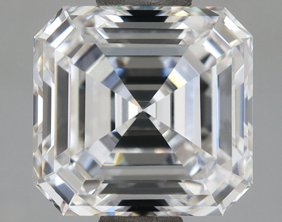 1.94 Carat Asscher Shaped, Ideal Cut, D Color, VVS1 Clarity, IGI Certified Lab Grown Diamond