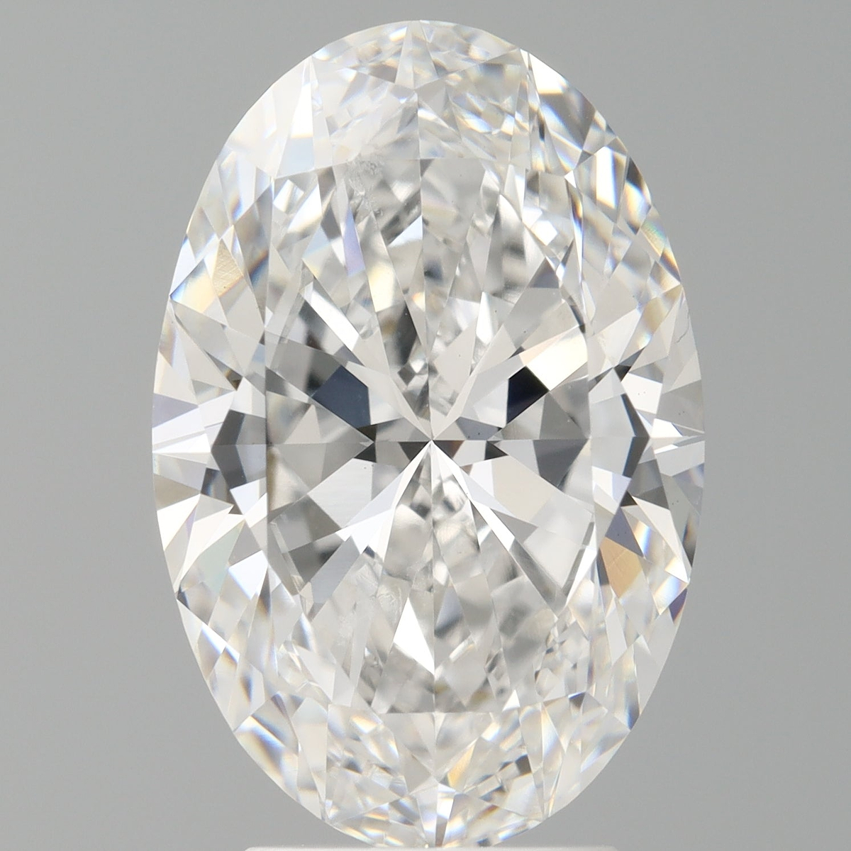 4.06 Carat Oval Shaped, Ideal Cut, E Color, VVS2 Clarity, IGI Certified Lab Grown Diamond