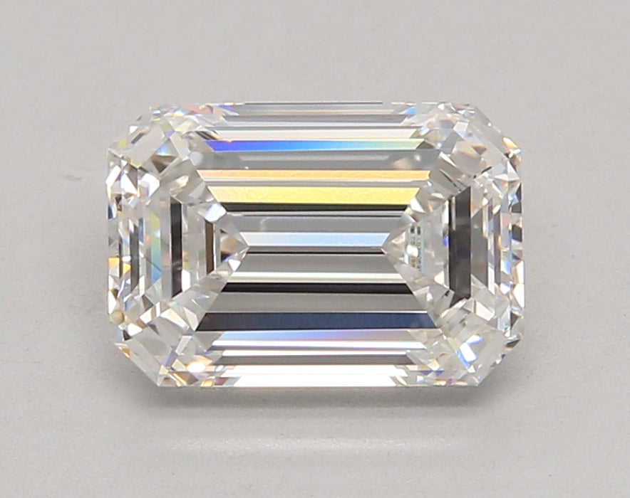 2.86 Carat Emerald Shaped, Ideal Cut, E Color, VS1 Clarity, IGI Certified Lab Grown Diamond