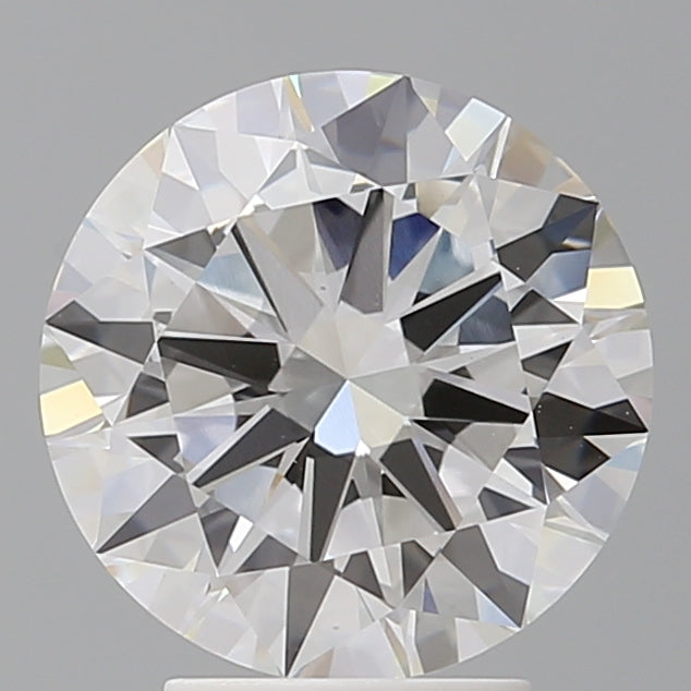 3.56 Carat Round Shaped, Excellent Cut, F Color, VVS2 Clarity, IGI Certified Lab Grown Diamond