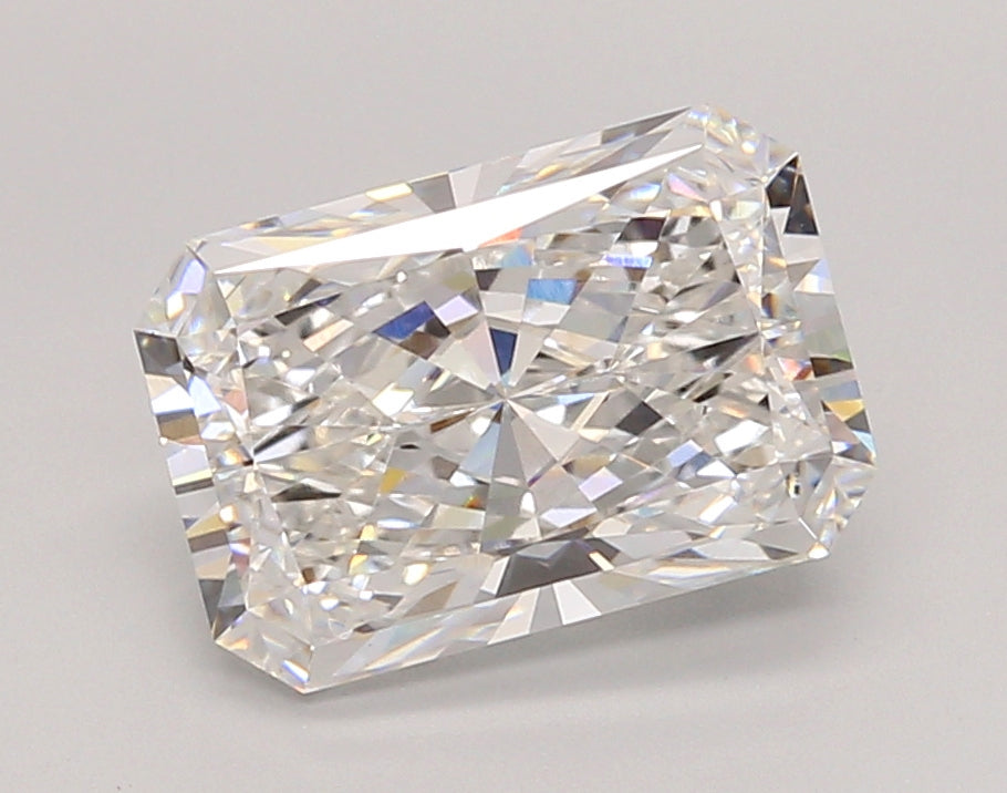 3.03 Carat Radiant Shaped, Ideal Cut, E Color, VVS2 Clarity, IGI Certified Lab Grown Diamond