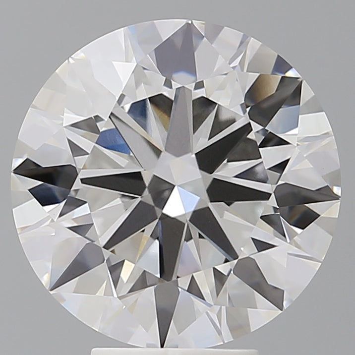 6.02 Carat Round Shaped, Ideal Cut, F Color, VVS2 Clarity, IGI Certified Lab Grown Diamond