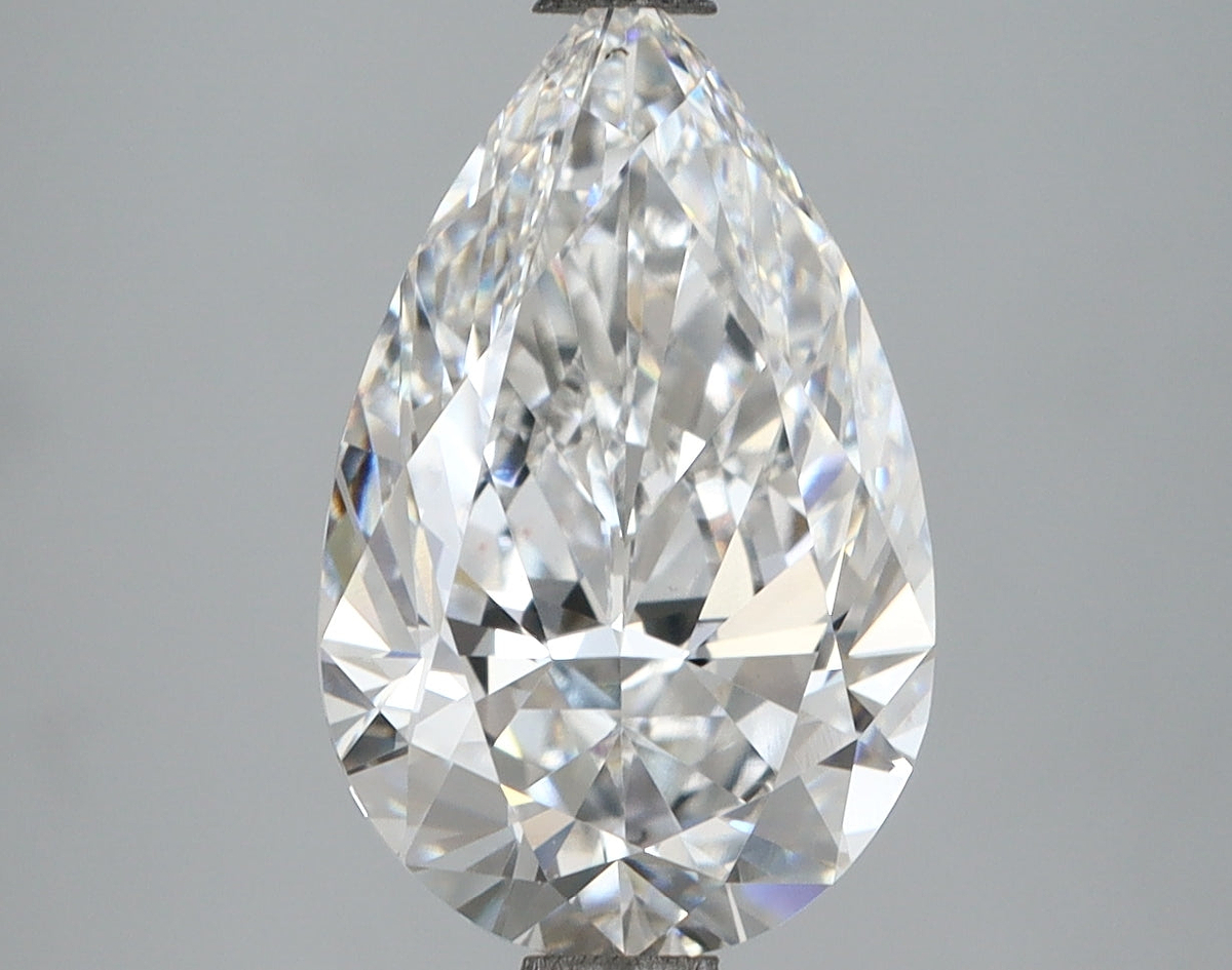 3.62 Carat Pear Shaped, Ideal Cut, E Color, VVS2 Clarity, IGI Certified Lab Grown Diamond