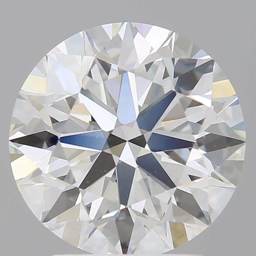 3.00 Carat Round Shaped, Excellent Cut, F Color, VVS2 Clarity, IGI Certified Lab Grown Diamond