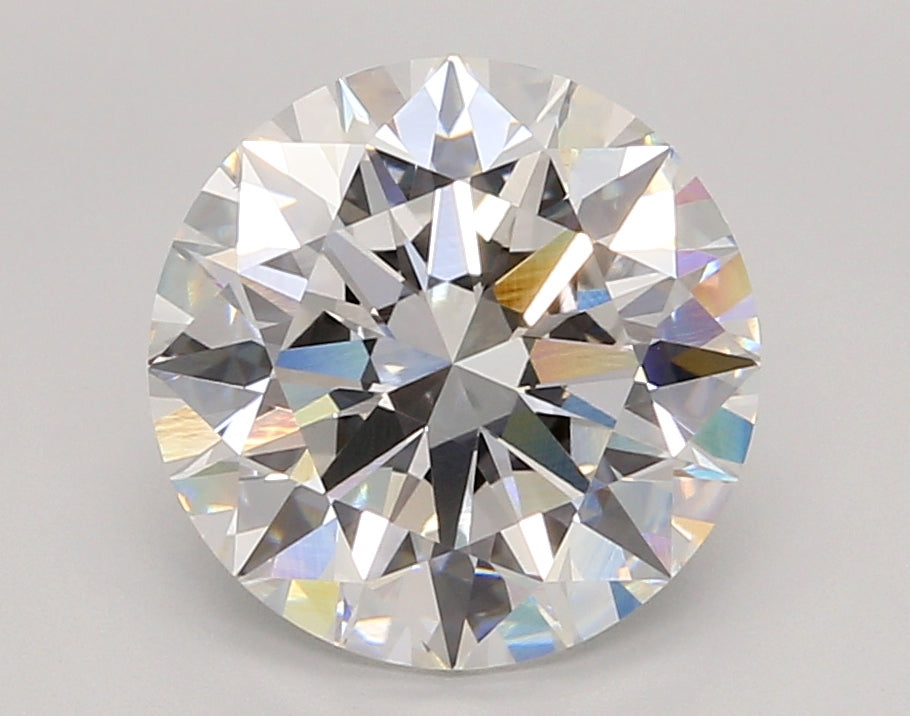 4.04 Carat Round Shaped, Ideal Cut, E Color, VVS2 Clarity, IGI Certified Lab Grown Diamond