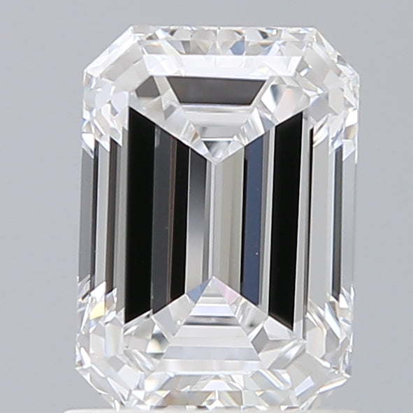 1.51 Carat Emerald Shaped, Ideal Cut, D Color, VVS2 Clarity, IGI Certified Lab Grown Diamond