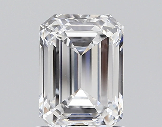 1.62 Carat Emerald Shaped, Ideal Cut, D Color, VVS2 Clarity, IGI Certified Lab Grown Diamond