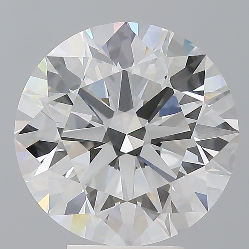 5.59 Carat Round Shaped, Excellent Cut, F Color, VVS2 Clarity, IGI Certified Lab Grown Diamond