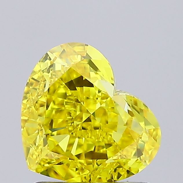 1.56 Carat Heart Shaped, Very Good Cut, VVS2 Clarity, IGI Certified Lab Grown Diamond