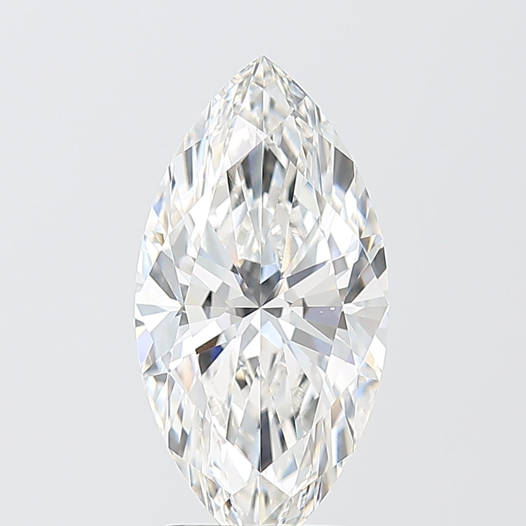 3.07 Carat Marquise Shaped, Ideal Cut, F Color, VS1 Clarity, IGI Certified Lab Grown Diamond