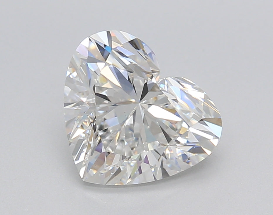 2.02 Carat Heart Shaped, Ideal Cut, D Color, VS1 Clarity, IGI Certified Lab Grown Diamond