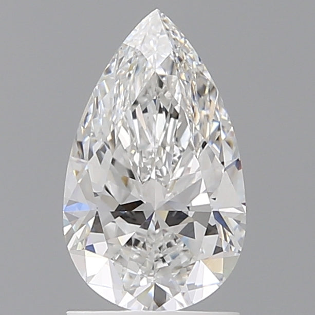 1.55 Carat Pear Shaped, Ideal Cut, D Color, VVS2 Clarity, IGI Certified Lab Grown Diamond