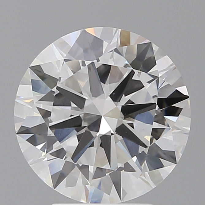 4.05 Carat Round Shaped, Excellent Cut, E Color, VVS2 Clarity, IGI Certified Lab Grown Diamond