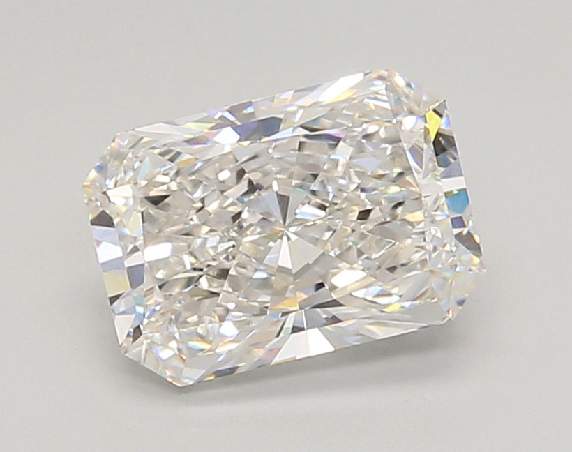 2.05 Carat Radiant Shaped, Ideal Cut, F Color, VVS1 Clarity, IGI Certified Lab Grown Diamond