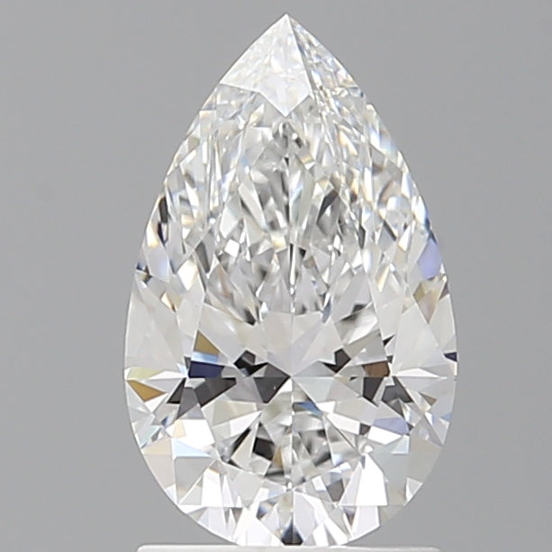 1.60 Carat Pear Shaped, Ideal Cut, E Color, VVS2 Clarity, IGI Certified Lab Grown Diamond