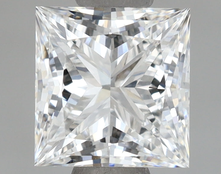 1.10 Carat Princess Shaped, Ideal Cut, E Color, VVS1 Clarity, IGI Certified Lab Grown Diamond