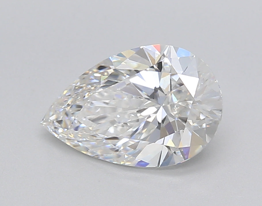 1.52 Carat Pear Shaped, Excellent Cut, E Color, VVS2 Clarity, IGI Certified Lab Grown Diamond