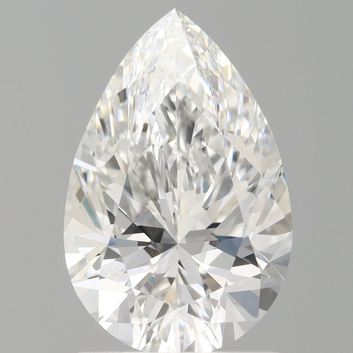 1.55 Carat Pear Shaped, Ideal Cut, E Color, VVS2 Clarity, IGI Certified Lab Grown Diamond