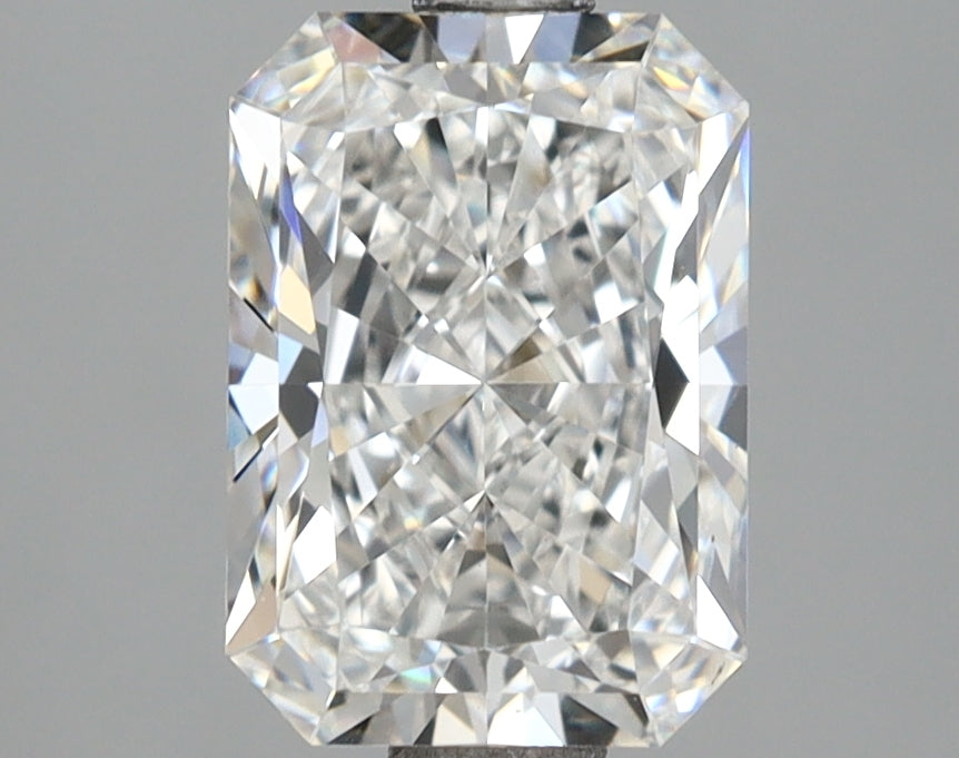 2.16 Carat Radiant Shaped, Ideal Cut, D Color, VVS2 Clarity, IGI Certified Lab Grown Diamond
