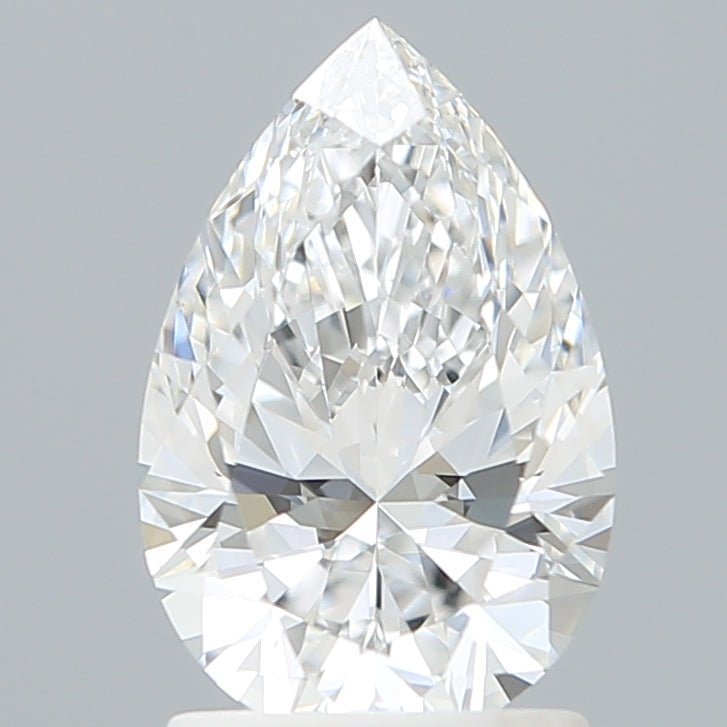 1.57 Carat Pear Shaped, Ideal Cut, D Color, VVS2 Clarity, IGI Certified Lab Grown Diamond