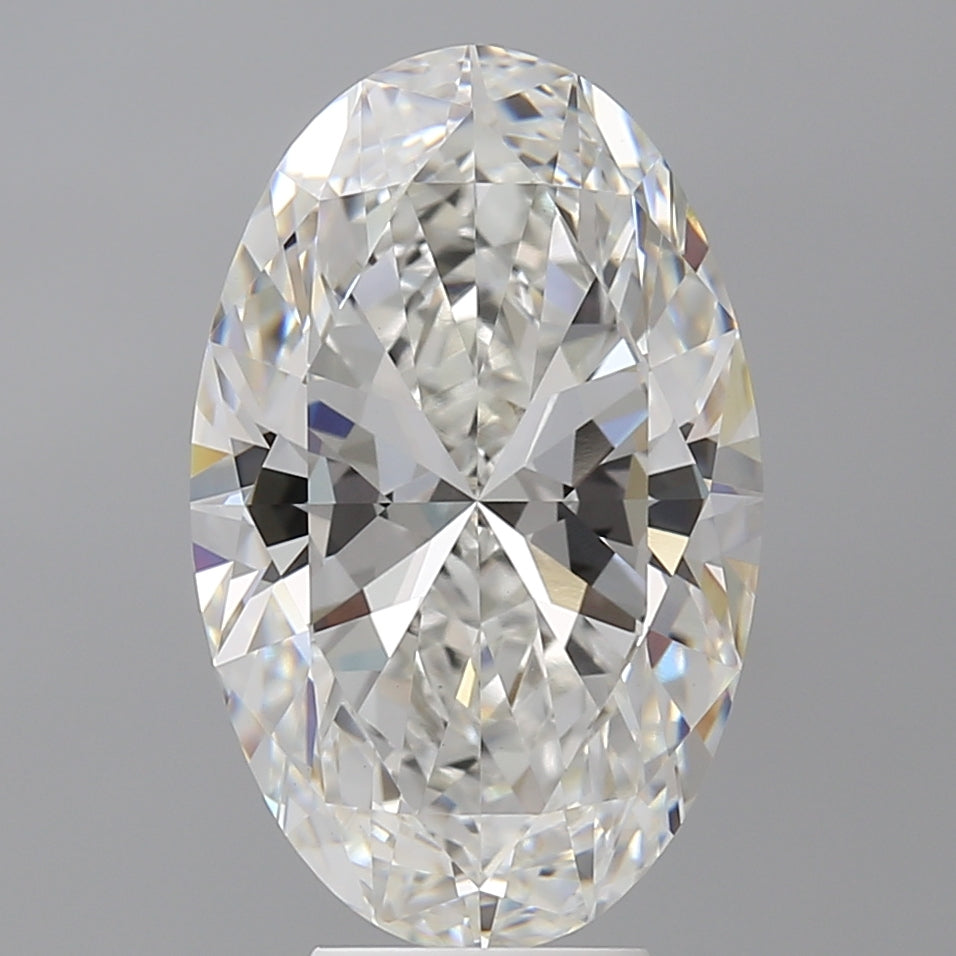 6.10 Carat Oval Shaped, Ideal Cut, F Color, VVS2 Clarity, IGI Certified Lab Grown Diamond