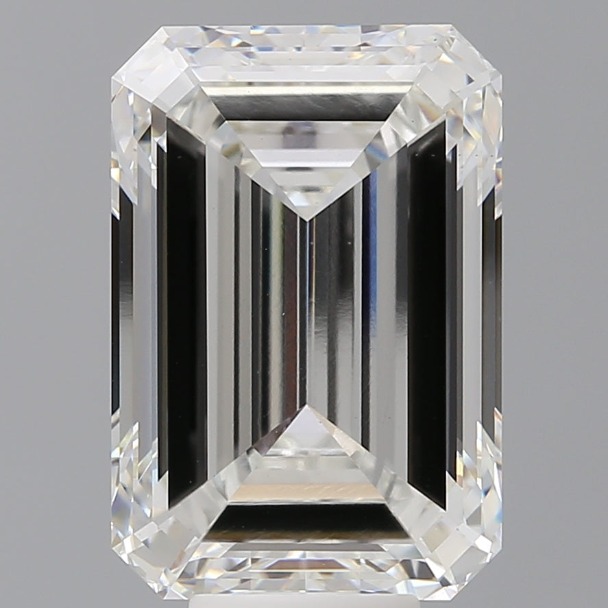 10.06 Carat Emerald Shaped, Excellent Cut, F Color, VS1 Clarity, IGI Certified Lab Grown Diamond