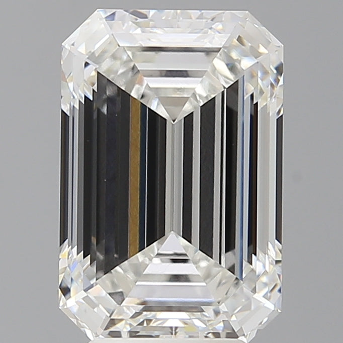 4.56 Carat Emerald Shaped, Ideal Cut, F Color, VVS1 Clarity, IGI Certified Lab Grown Diamond