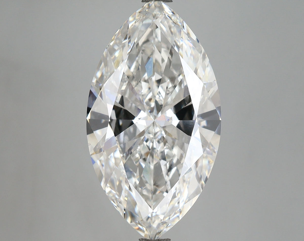 8.02 Carat Marquise Shaped, Ideal Cut, E Color, VVS2 Clarity, IGI Certified Lab Grown Diamond