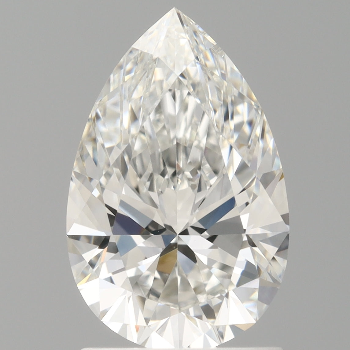1.60 Carat Pear Shaped, Ideal Cut, E Color, VVS2 Clarity, IGI Certified Lab Grown Diamond