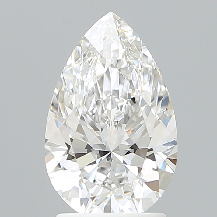 2.15 Carat Pear Shaped, Ideal Cut, D Color, VVS2 Clarity, IGI Certified Lab Grown Diamond