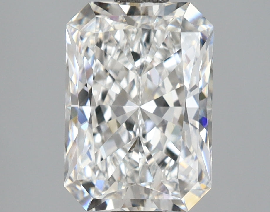 2.56 Carat Radiant Shaped, Ideal Cut, E Color, VVS2 Clarity, IGI Certified Lab Grown Diamond