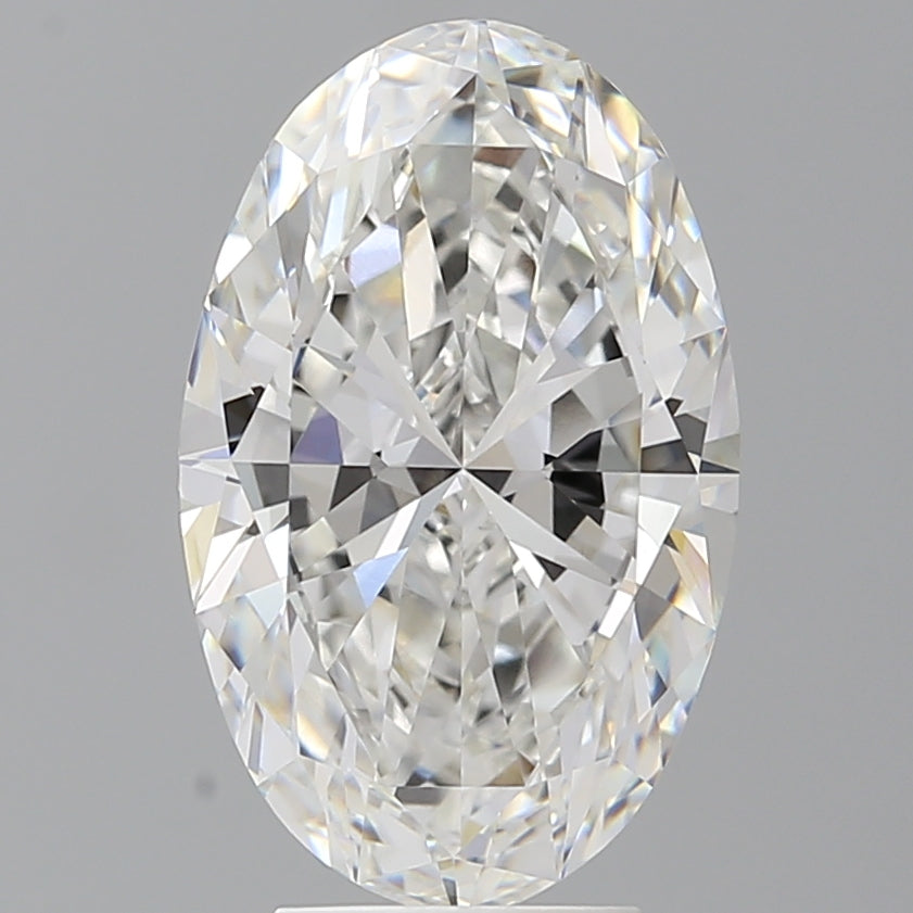4.58 Carat Oval Shaped, Ideal Cut, F Color, VVS2 Clarity, IGI Certified Lab Grown Diamond