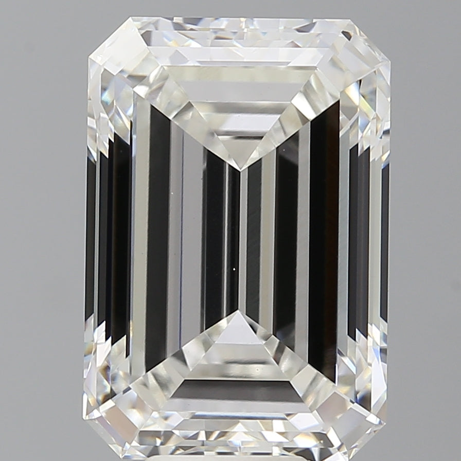 10.57 Carat Emerald Shaped, Excellent Cut, F Color, VVS2 Clarity, IGI Certified Lab Grown Diamond
