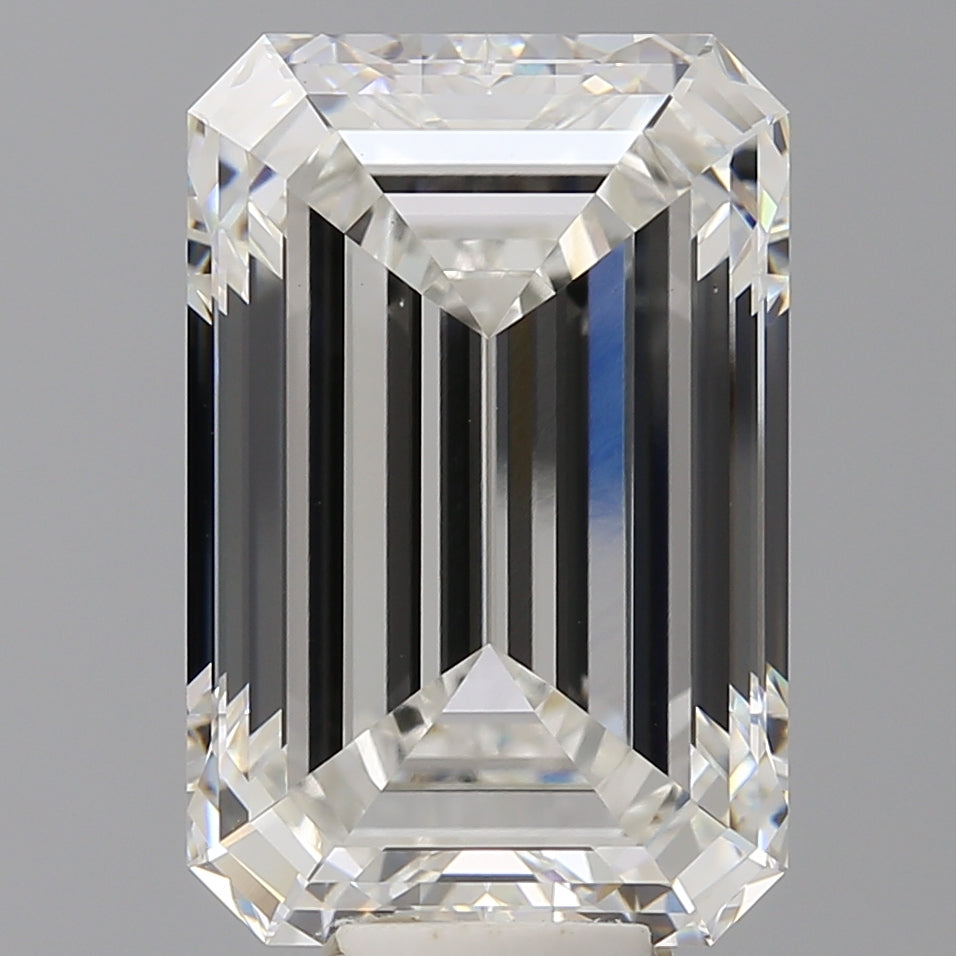 12.03 Carat Emerald Shaped, Ideal Cut, F Color, VS1 Clarity, IGI Certified Lab Grown Diamond