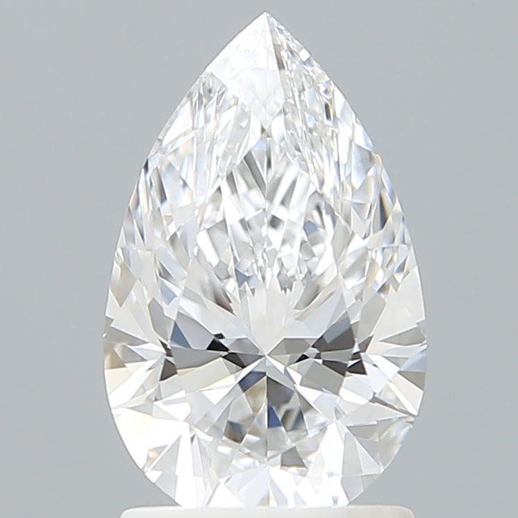 1.60 Carat Pear Shaped, Ideal Cut, D Color, VVS1 Clarity, IGI Certified Lab Grown Diamond