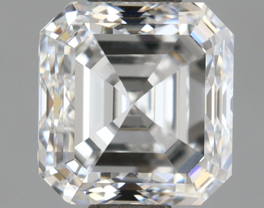 1.84 Carat Asscher Shaped, Very Good Cut, D Color, VVS2 Clarity, IGI Certified Lab Grown Diamond