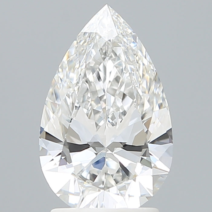 2.07 Carat Pear Shaped, Ideal Cut, E Color, VVS2 Clarity, IGI Certified Lab Grown Diamond