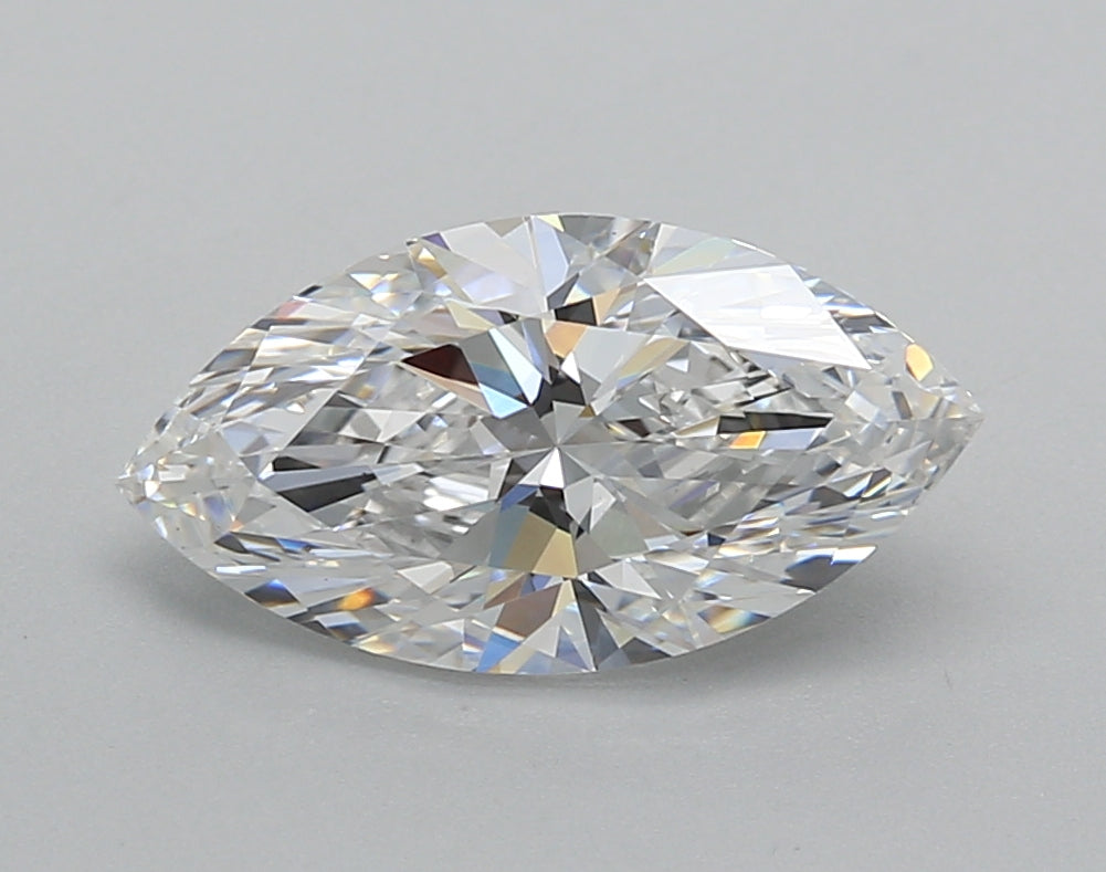2.00 Carat Marquise Shaped, Excellent Cut, D Color, VVS2 Clarity, IGI Certified Lab Grown Diamond