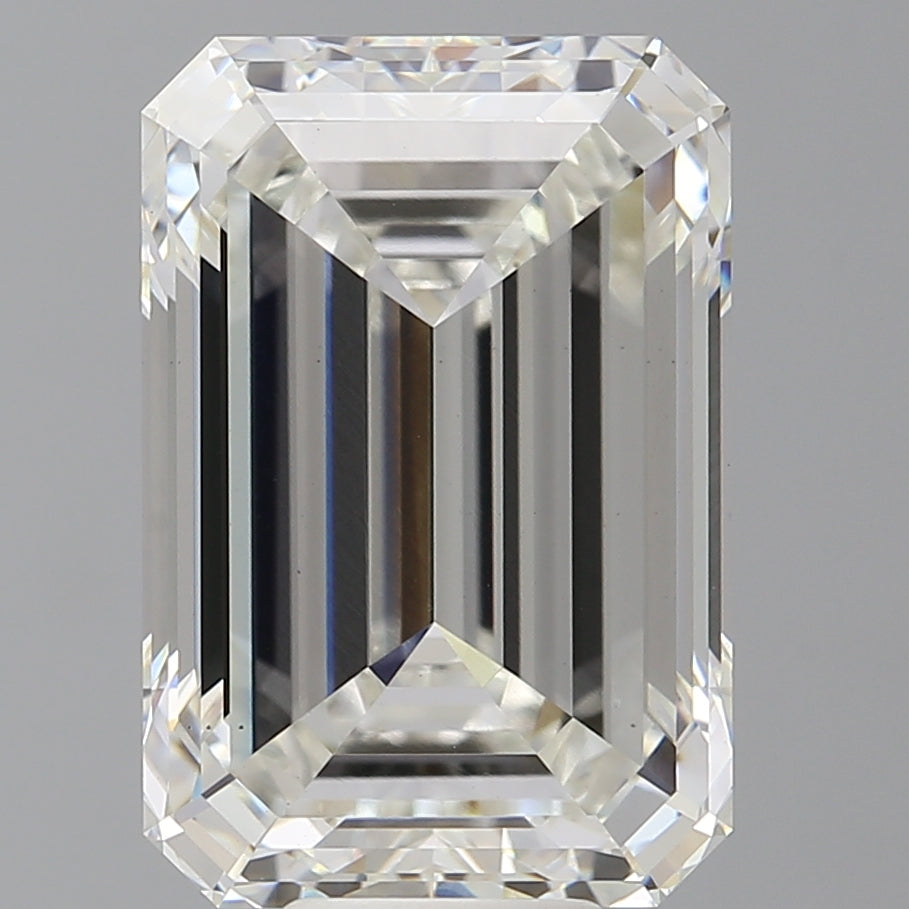 11.00 Carat Emerald Shaped, Excellent Cut, F Color, VS1 Clarity, IGI Certified Lab Grown Diamond