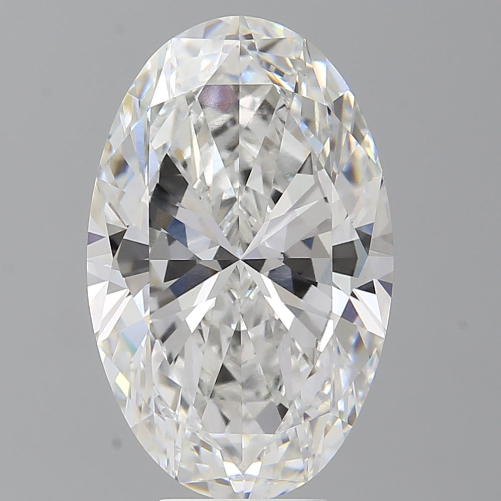 7.58 Carat Oval Shaped, Ideal Cut, E Color, VVS2 Clarity, IGI Certified Lab Grown Diamond