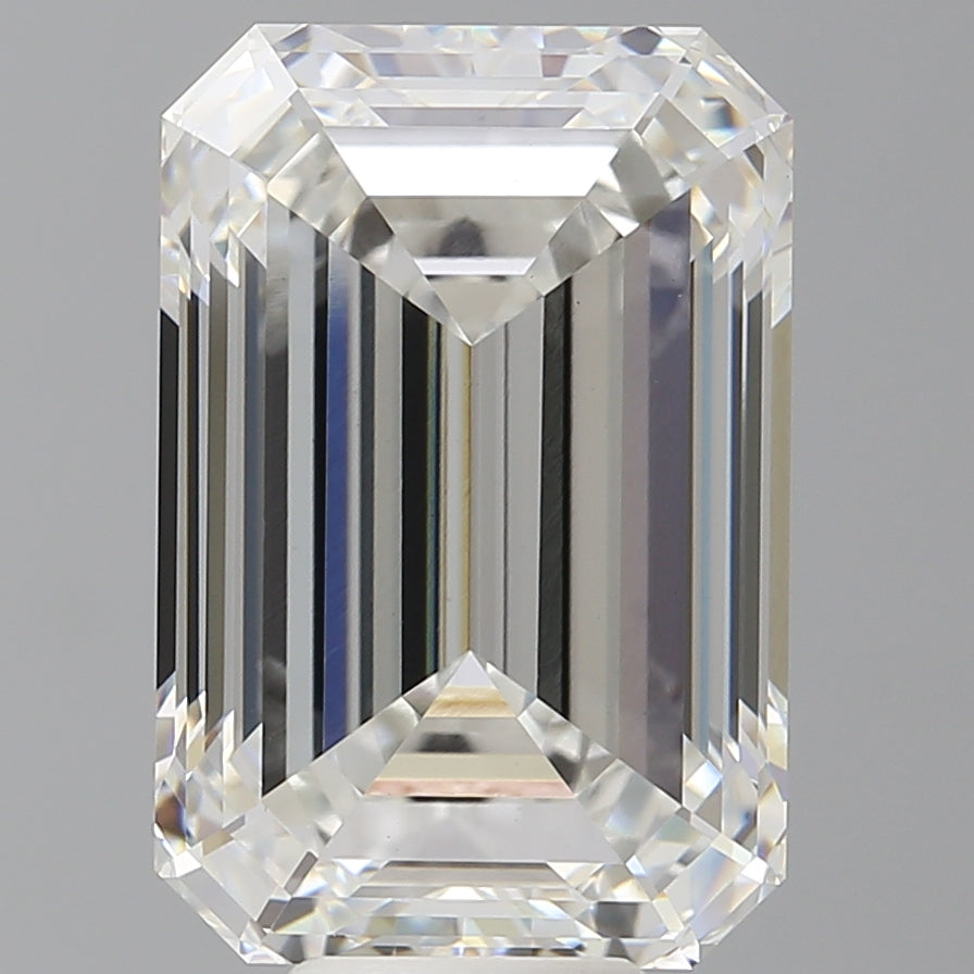 10.55 Carat Emerald Shaped, Ideal Cut, F Color, VVS2 Clarity, IGI Certified Lab Grown Diamond