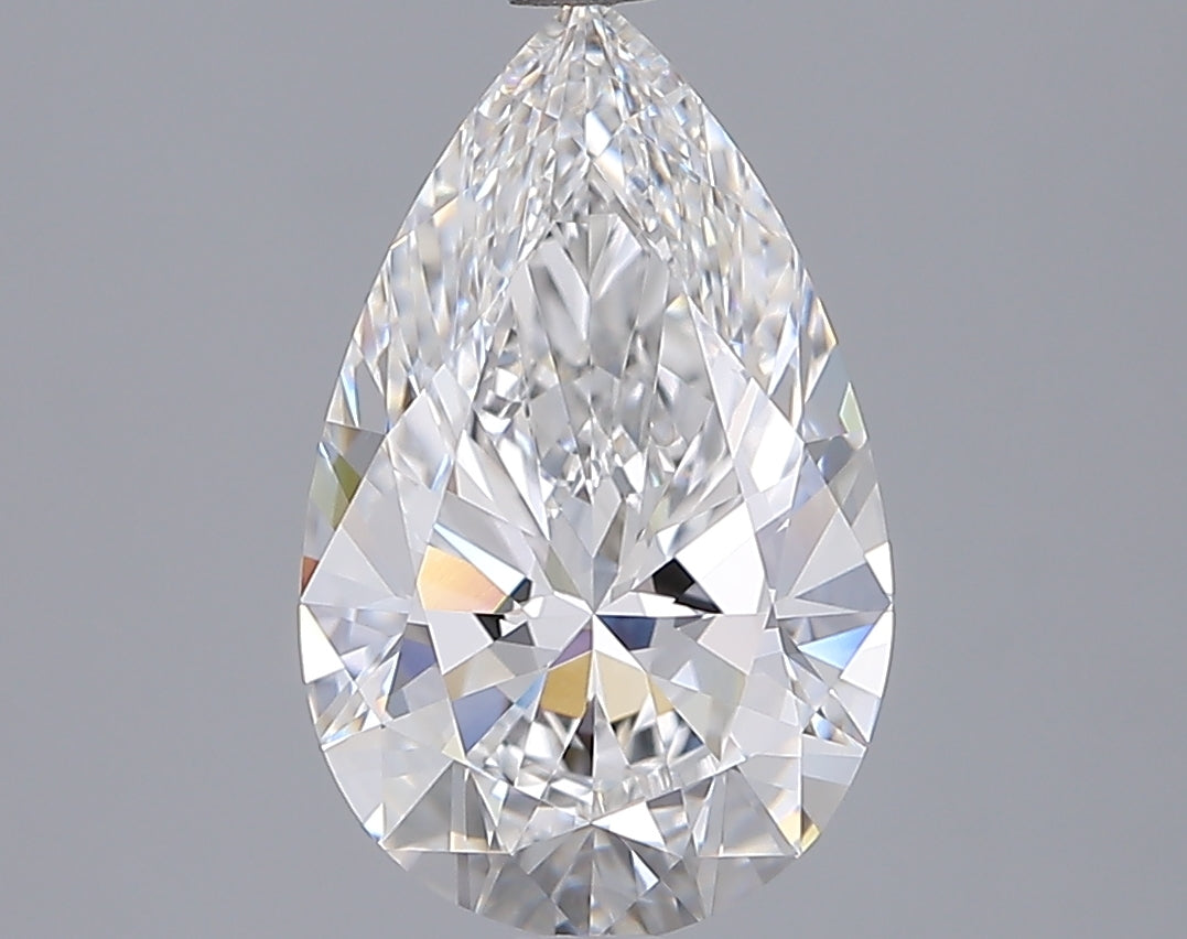 2.70 Carat Pear Shaped, Ideal Cut, E Color, VVS1 Clarity, IGI Certified Lab Grown Diamond