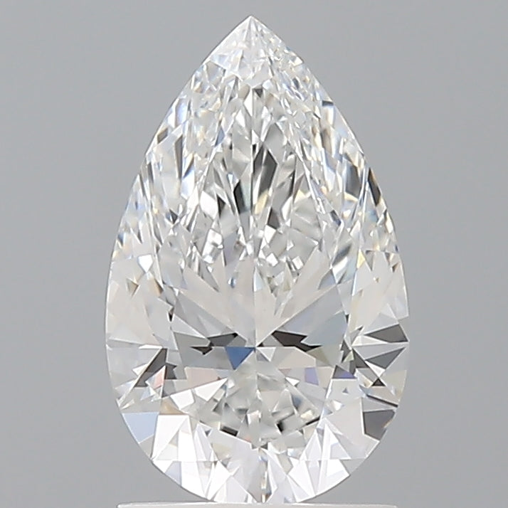 1.58 Carat Pear Shaped, Ideal Cut, E Color, VVS2 Clarity, IGI Certified Lab Grown Diamond